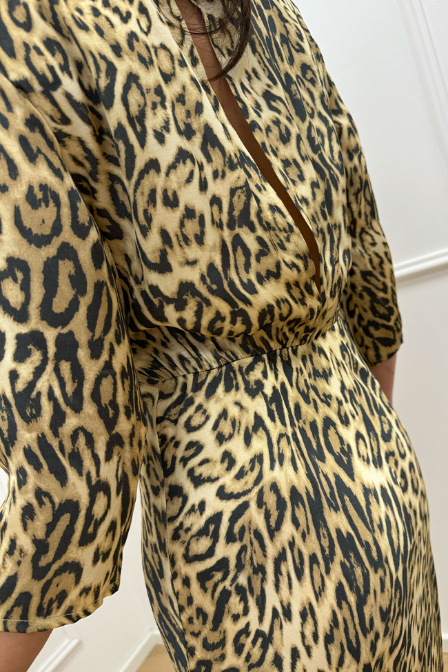 Tensione In - Vestito leopardato con elastico in vita
