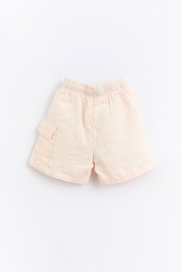 Play Up - Pantaloncini rosa in lino con tasca