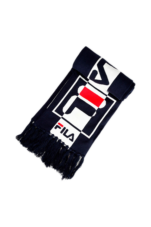 Fila - White and blue scarf with logo