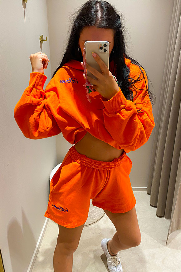 Follovers - Kylie crop sweatshirt orange