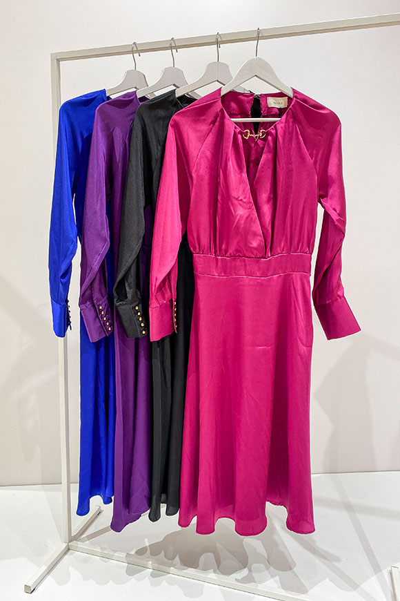 Vicolo - Purple midi dress with horsebit