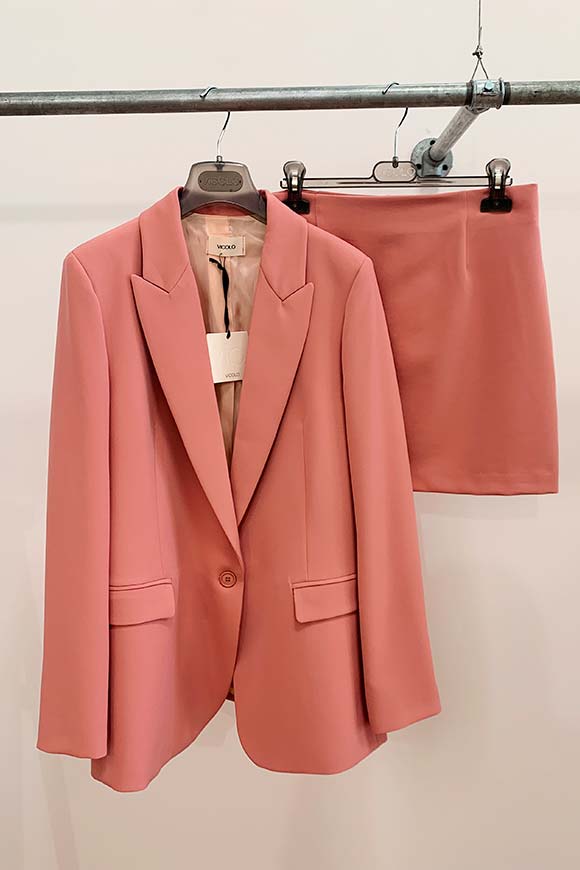 Vicolo - Single-breasted pink jacket