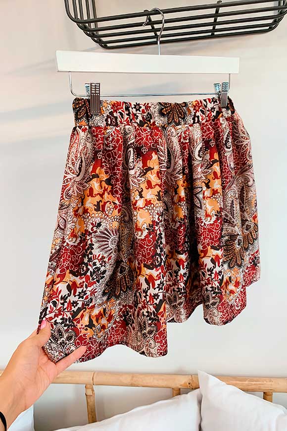Vicolo - Floral skirt in light fabric
