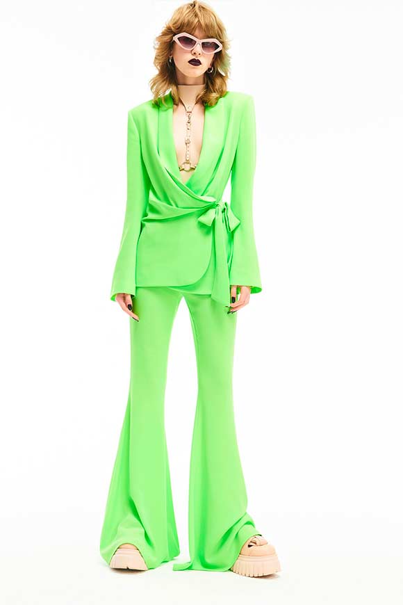 Aniye By - Taylor neon green flared trousers