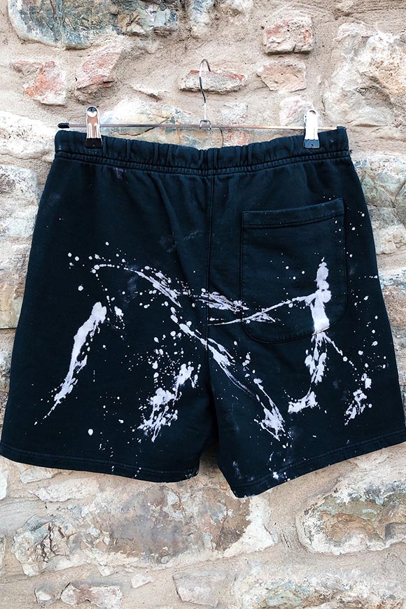 Paura - Black tie dye Filippo Bermuda shorts