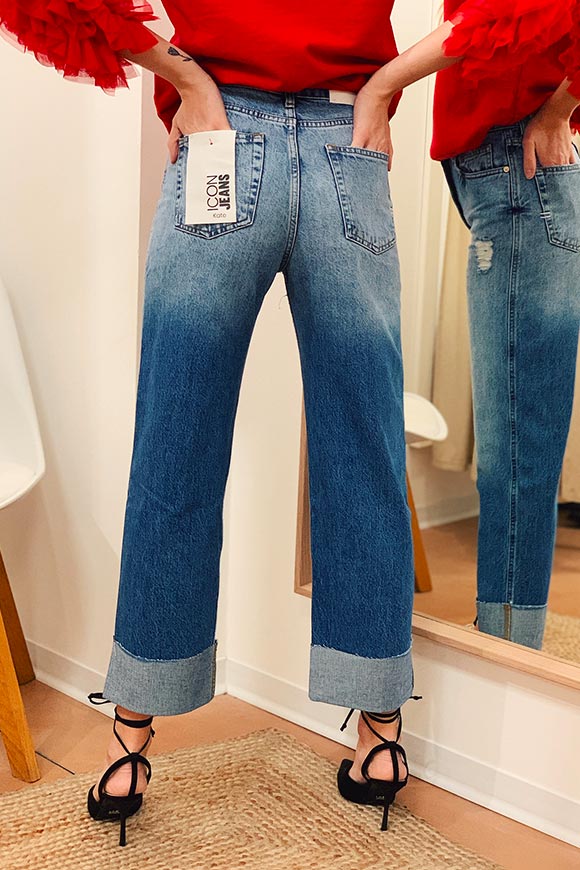 Vicolo - Medium wash Kate straight jeans