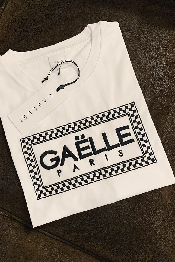 Gaelle - T shirt bianca Versace