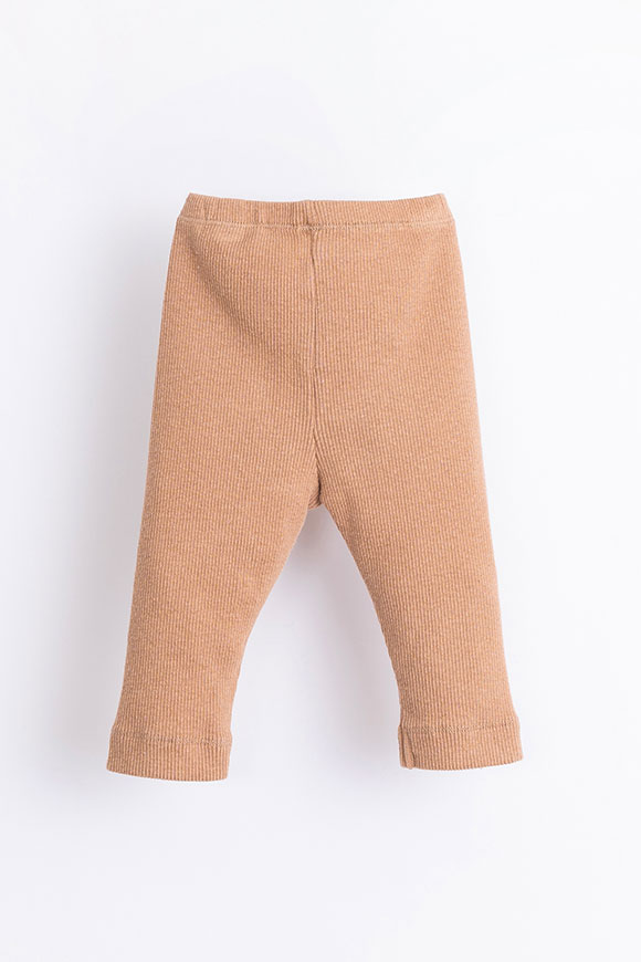 Play Up - Camel leggings with Paper buttons