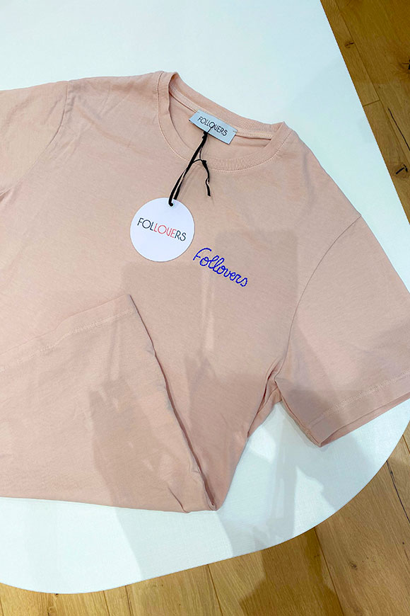 Follovers - T shirt Kendra rosa cipria