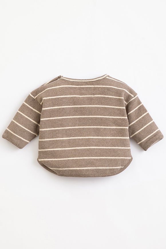 Play Up - Frame gray and white cotton sweater