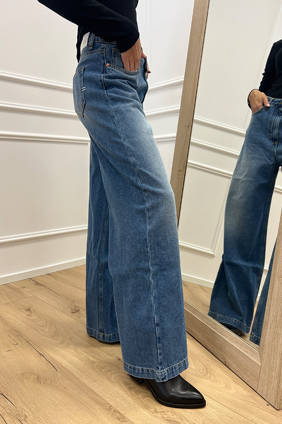 Vicolo - Jeans Edith wide leg vita bassa