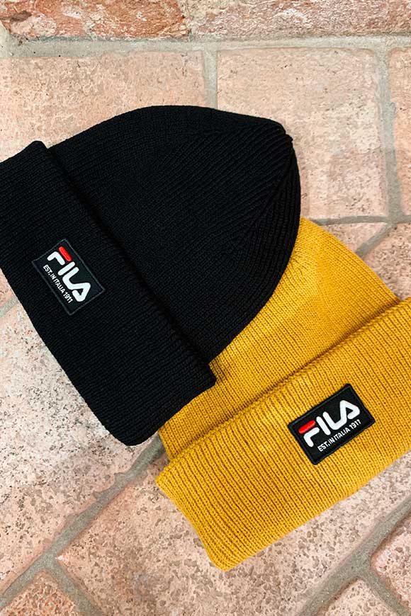 Fila - Mustard hat with logo patch