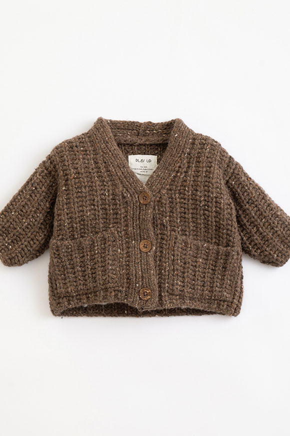 Play Up - Coffee cardigan knitted with recycled Coffee fibers