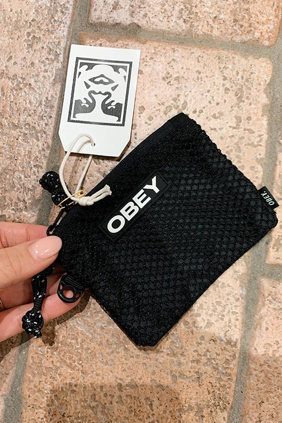 Obey - Portafoglio tessuto tecnico con logo