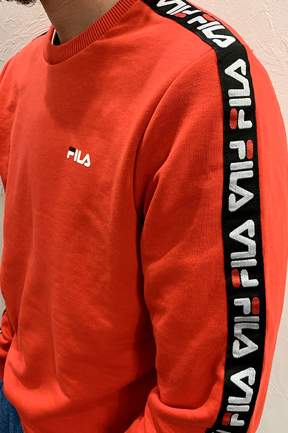 Fila - Red sweatshirt with side bands