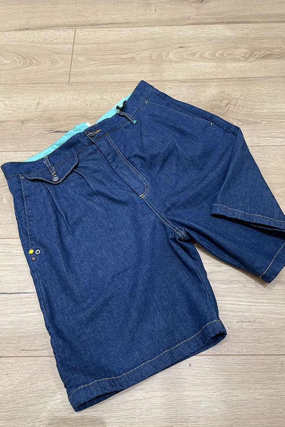 Berna - Blue denim bermuda shorts