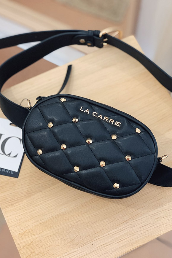 La Carrie - Black Chester oval pouch