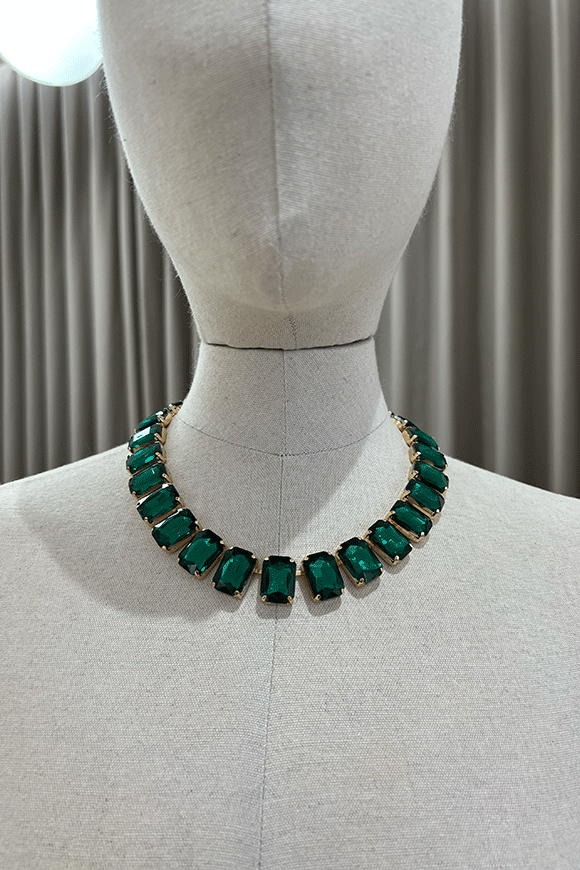 Calibro Shop - Collana pietre verde smeraldo