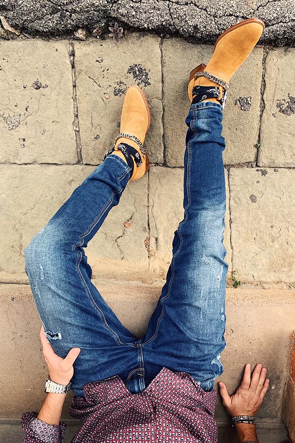 Gianni Lupo - Medium wash skinny jeans