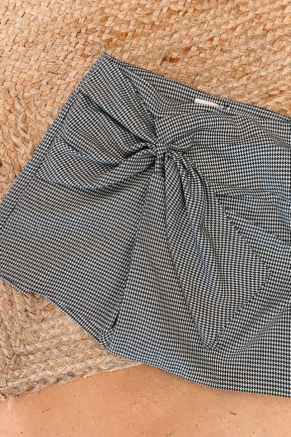 Vicolo - Black and white houndstooth pant