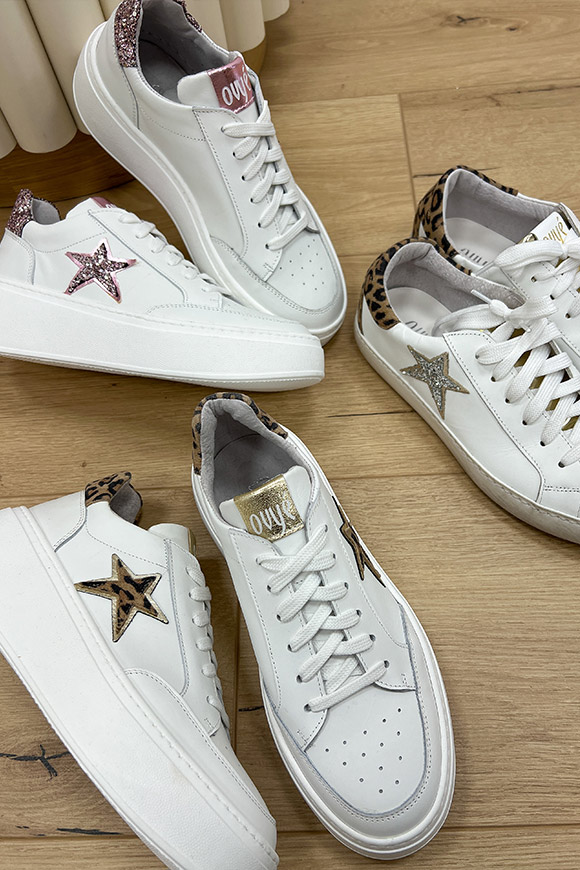 Ovyé - Sneakers platform con stella e tallone maculato