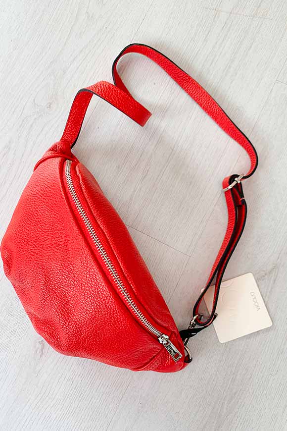 Vicolo - Red belt bag with logo