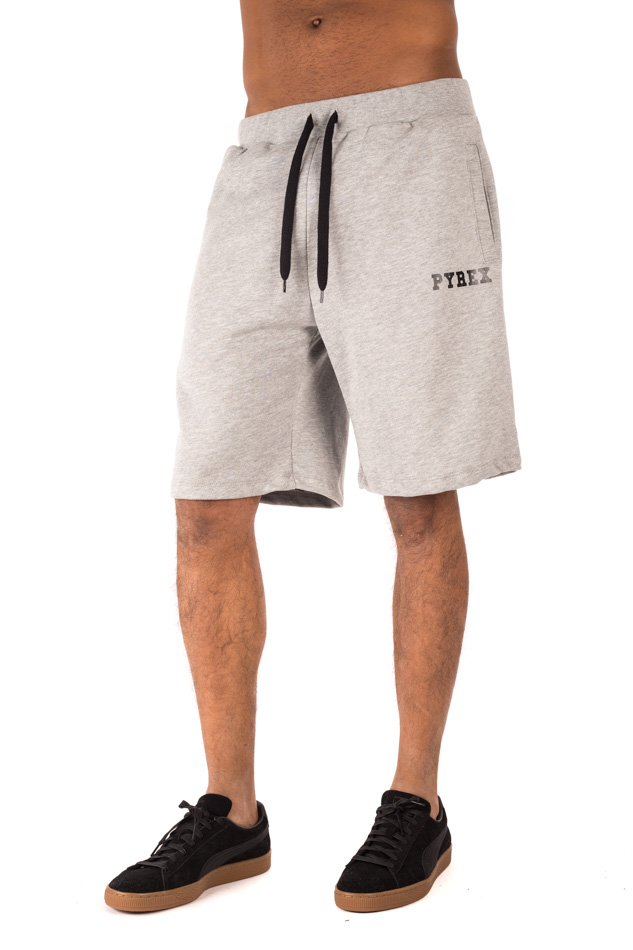 Pyrex - Pantaloncini in felpa grigi con logo