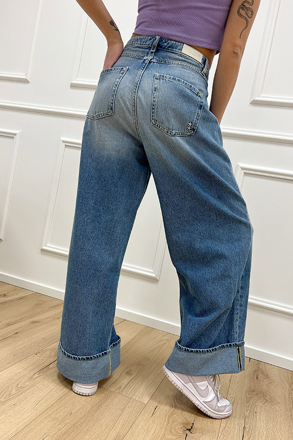 Icon Denim - Jeans "Nicole" con risvolto