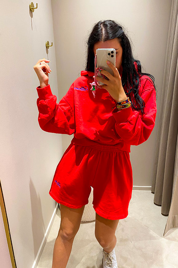 Follovers - Kendall red tracksuit shorts