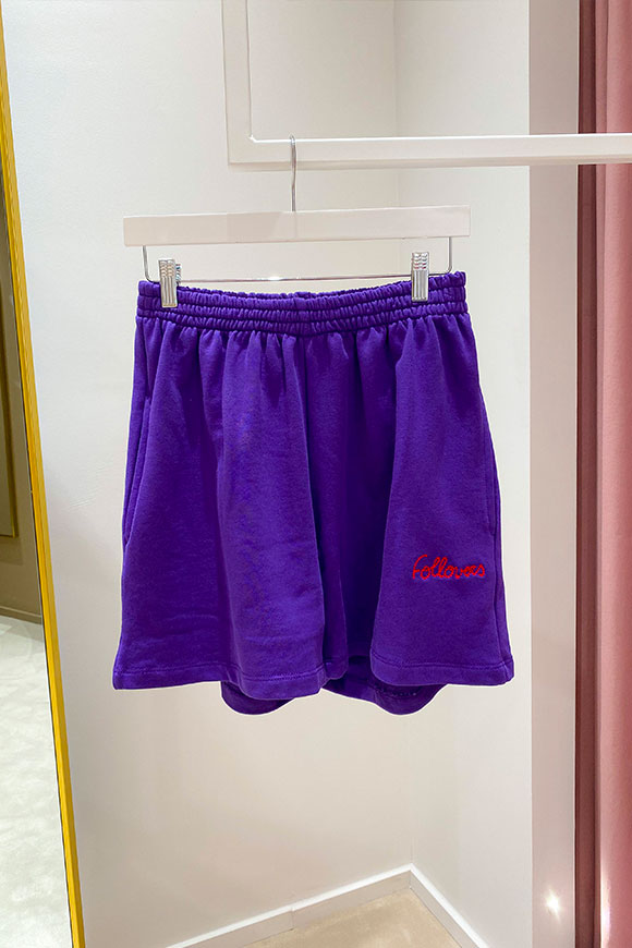 Follovers - Kendall purple tracksuit shorts