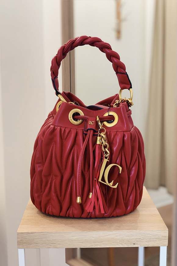 La Carrie - Red Olympia bucket bag