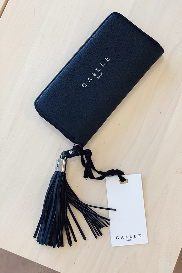 Gaelle - Black wallet with logo