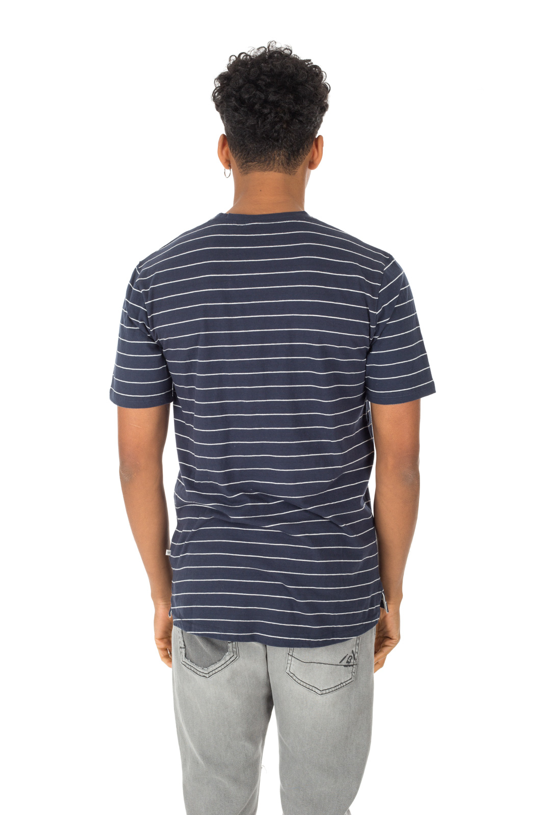 Minimum - T shirt Tatipu a righe blu/bianca