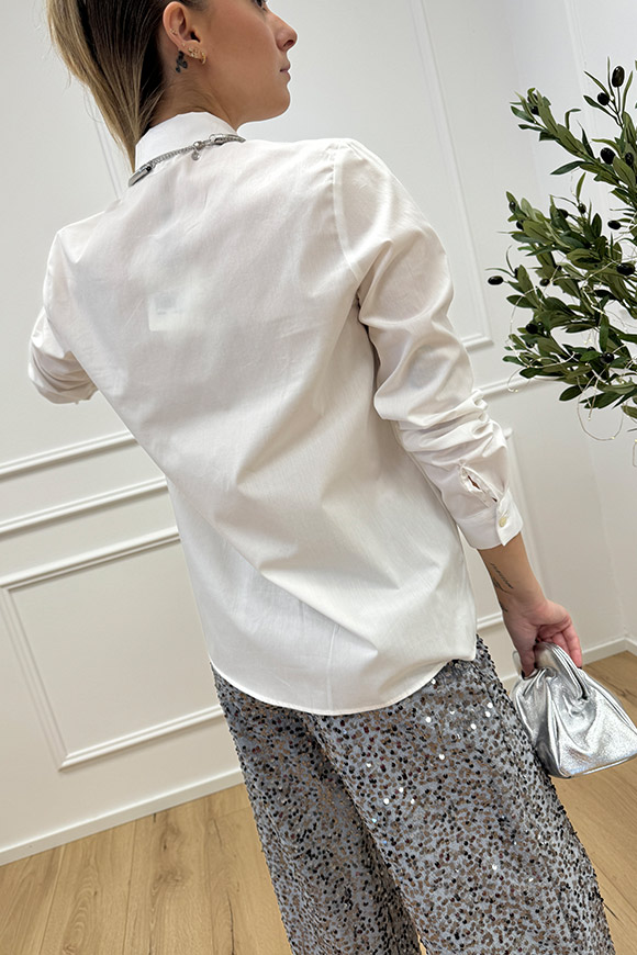 Vicolo - Camicia basic bianca fit regolare