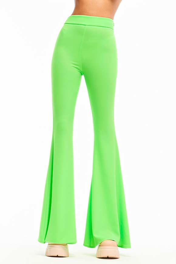 Aniye By - Pantaloni verde neon Taylor a zampa