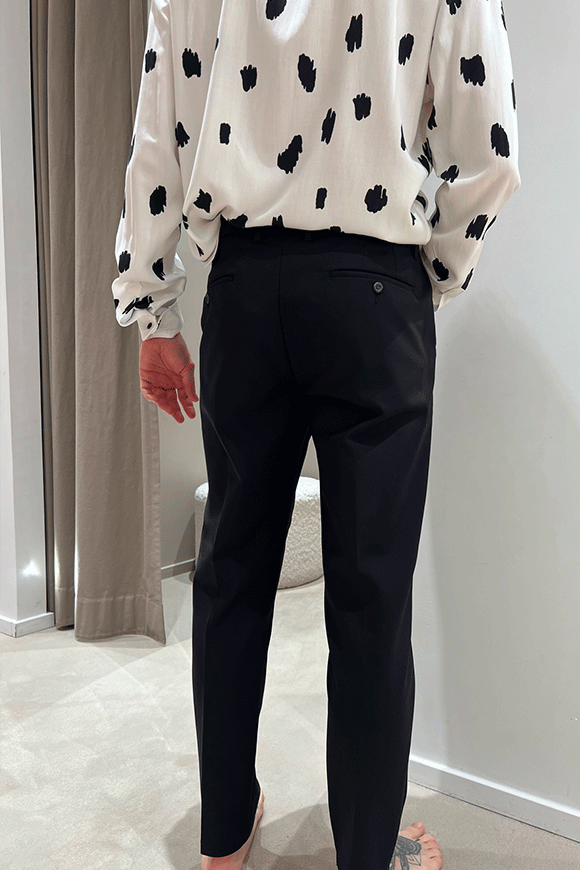 Berna - Pantalone sartoriale slim nero