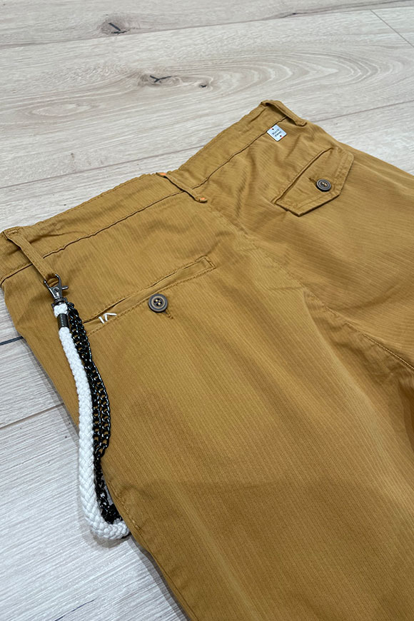 Block Eleven - Mustard trousers with chain