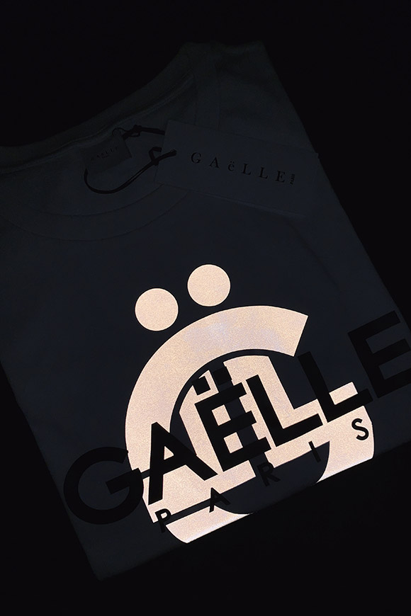 Gaelle - T shirt bianca reflective