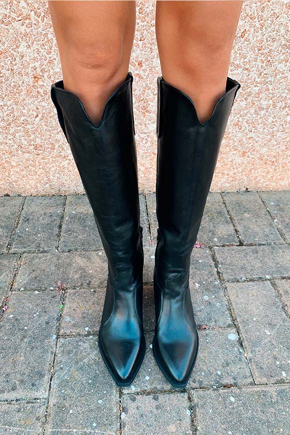 Ovyé - Black high Texan boots