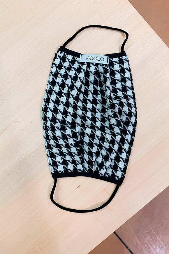 Vicolo - Houndstooth fabric mask