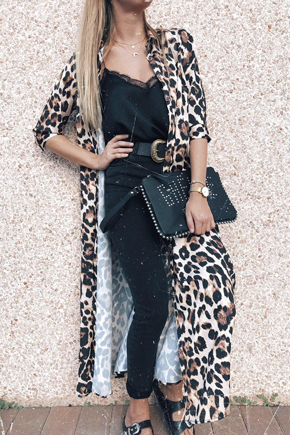 Vicolo - Leopard print long dress