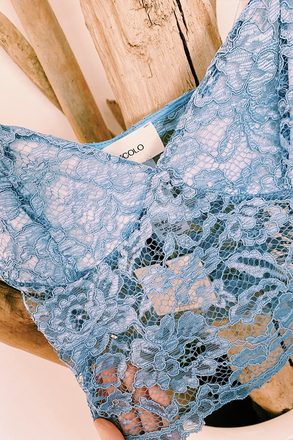Vicolo - Blue lace top