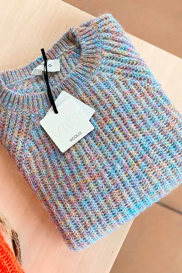 Vicolo - Maglione multicolor chiaro maglia inglese