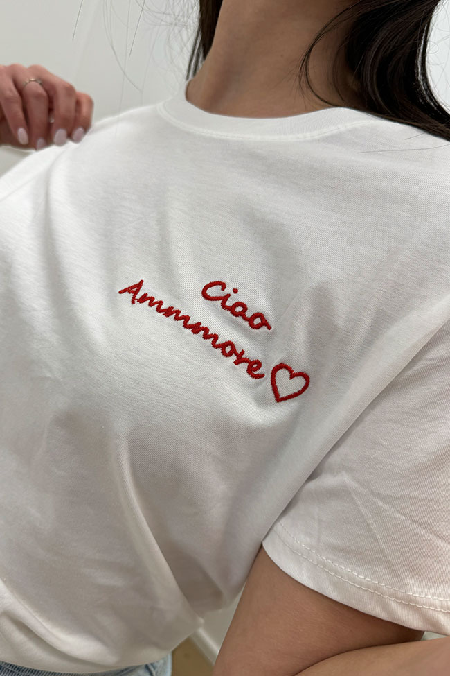 Calibro Shop - T shirt basic stampa "Ciao amore"