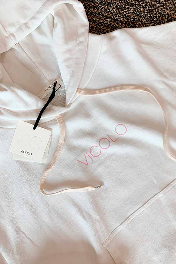 Vicolo - Pastel cream sweatshirt with logo