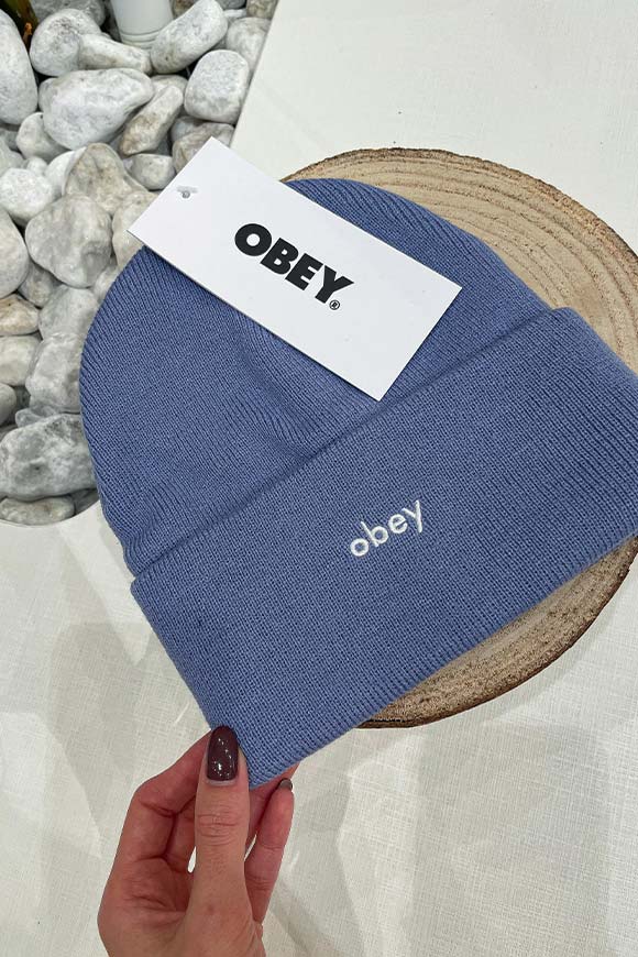 Obey - Cappello violetta con ricamo logo