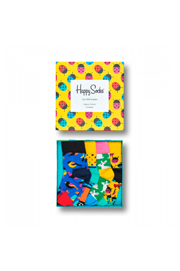 Happy Socks - Confezione regalo calze Kids Ladybug 0-12 Mesi