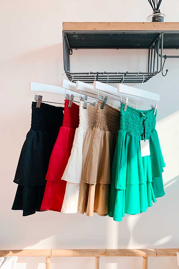 Vicolo - Green clotted skirt