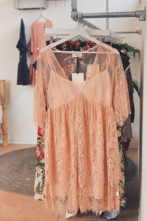 Vicolo - Powder pink lace dress