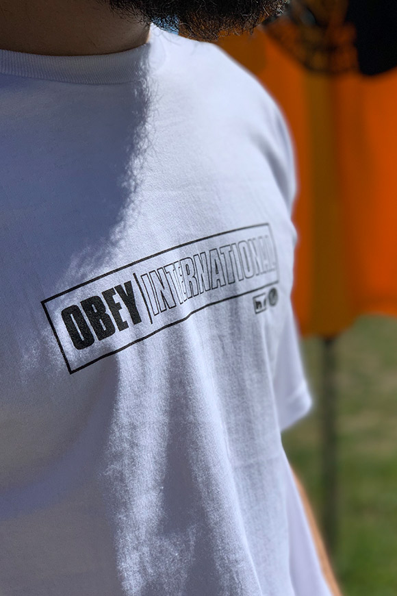 Obey - T shirt bianca international